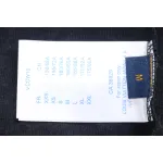 Louis Vuitton LV 25ss counter same style terry fleece round neck short-sleeved T-shirt black