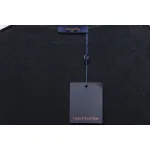 Louis Vuitton LV 25ss counter same style terry fleece round neck short-sleeved T-shirt black