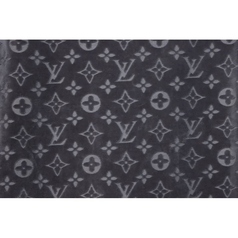Louis Vuitton LV 25ss counter same style terry fleece round neck short-sleeved T-shirt Grey