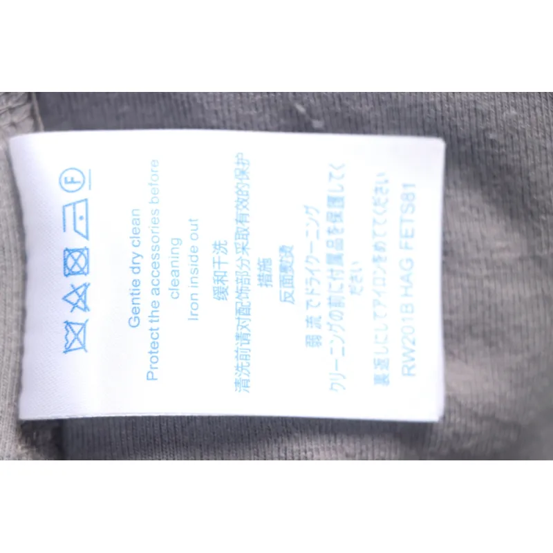 Louis Vuitton LV 25ss counter same style terry fleece round neck short-sleeved T-shirt Grey