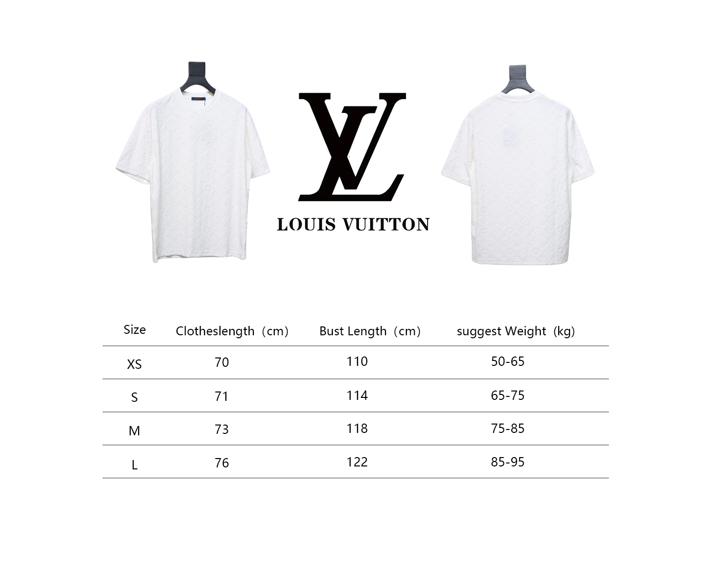 Louis Vuitton LV 25ss counter same style terry fleece round neck short-sleeved T-shirt White