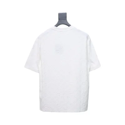 Louis Vuitton LV 25ss counter same style terry fleece round neck short-sleeved T-shirt White 02