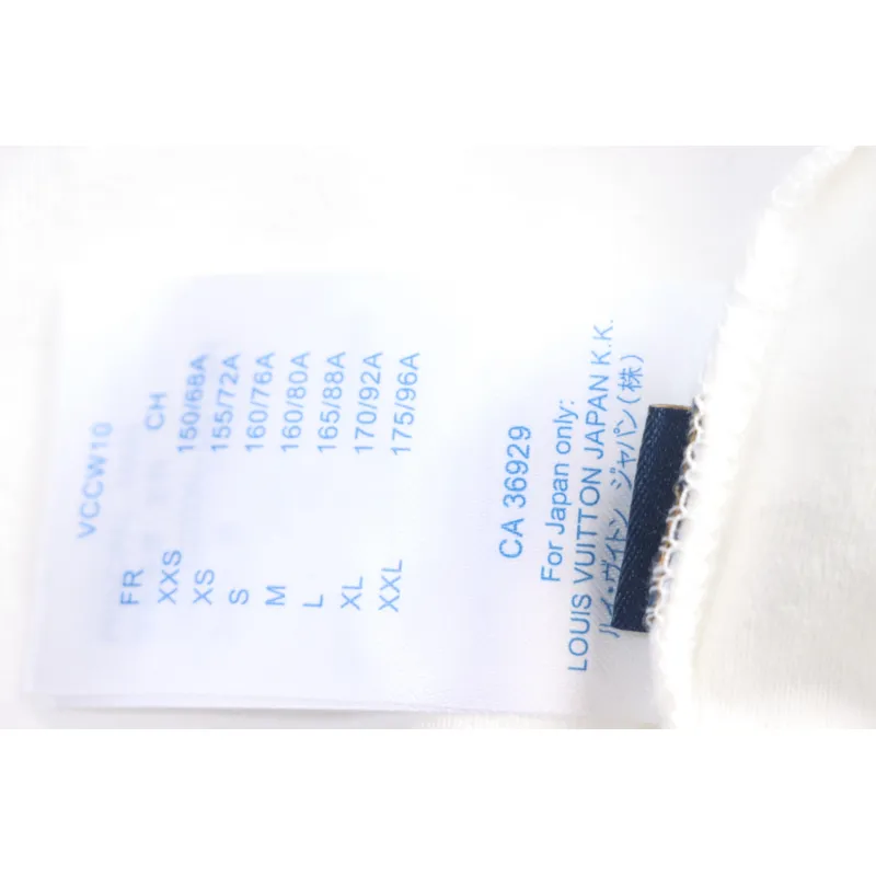 Louis Vuitton LV 25ss counter same style terry fleece round neck short-sleeved T-shirt White