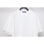 Louis Vuitton LV 25ss counter same style terry fleece round neck short-sleeved T-shirt White