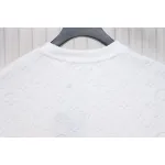 Louis Vuitton LV 25ss counter same style terry fleece round neck short-sleeved T-shirt White