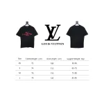 Louis Vuitton LV 25SS damaged letter short-sleeved T-shirt black