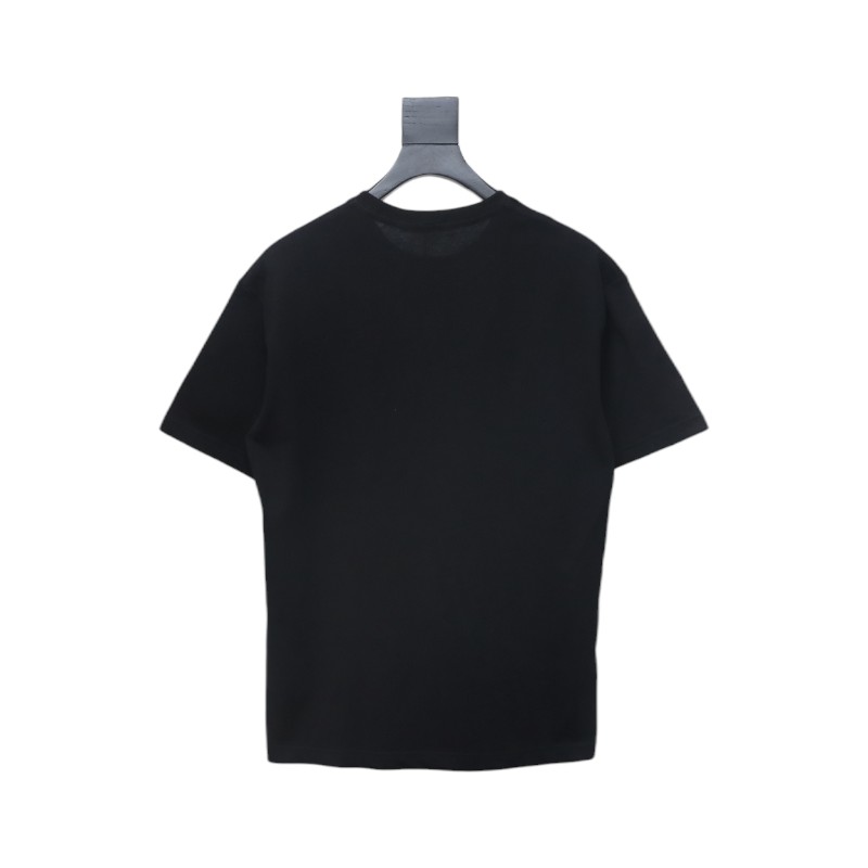 Louis Vuitton LV 25SS damaged letter short-sleeved T-shirt black