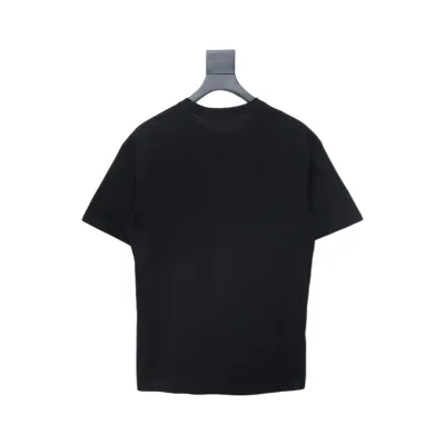 Louis Vuitton LV 25SS damaged letter short-sleeved T-shirt black 02