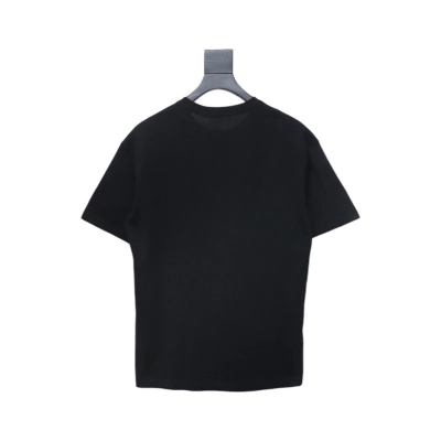 Louis Vuitton LV 25SS damaged letter short-sleeved T-shirt black 02