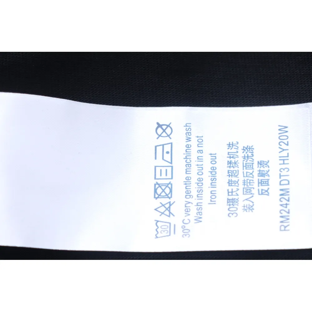 Louis Vuitton LV 25SS damaged letter short-sleeved T-shirt black