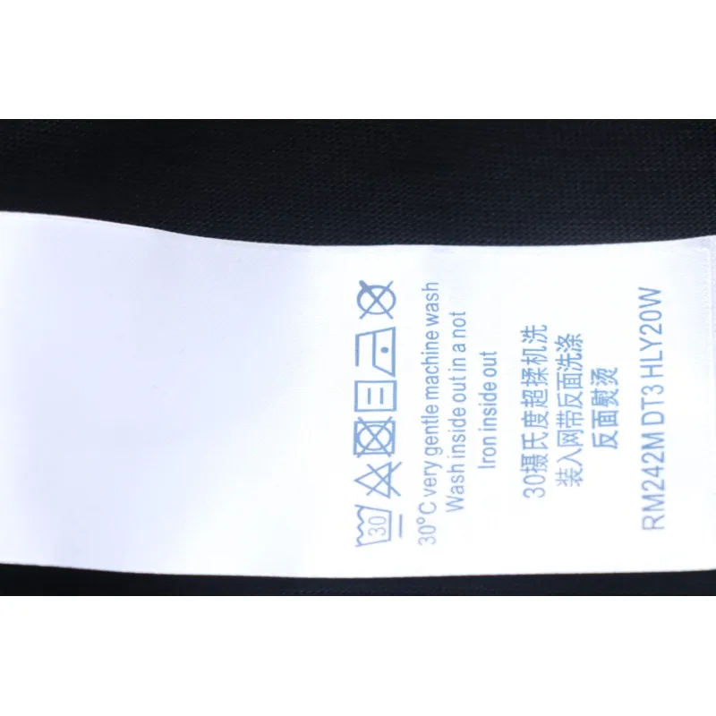 Louis Vuitton LV 25SS damaged letter short-sleeved T-shirt black