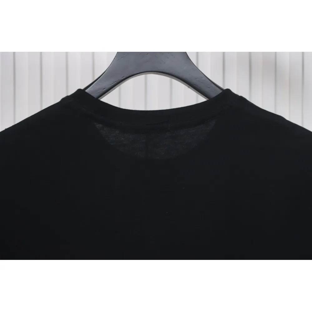 Louis Vuitton LV 25SS damaged letter short-sleeved T-shirt black