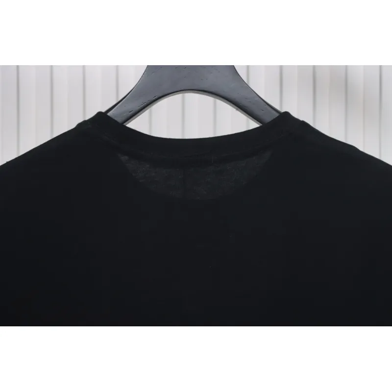 Louis Vuitton LV 25SS damaged letter short-sleeved T-shirt black