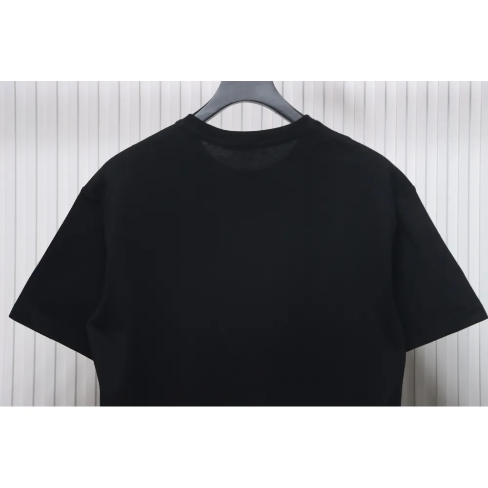 Louis Vuitton LV 25SS damaged letter short-sleeved T-shirt black