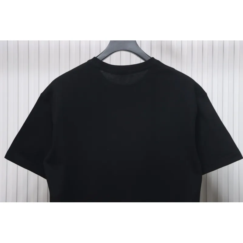 Louis Vuitton LV 25SS damaged letter short-sleeved T-shirt black