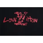 Louis Vuitton LV 25SS damaged letter short-sleeved T-shirt black
