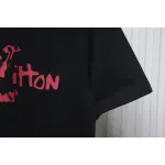 Louis Vuitton LV 25SS damaged letter short-sleeved T-shirt black