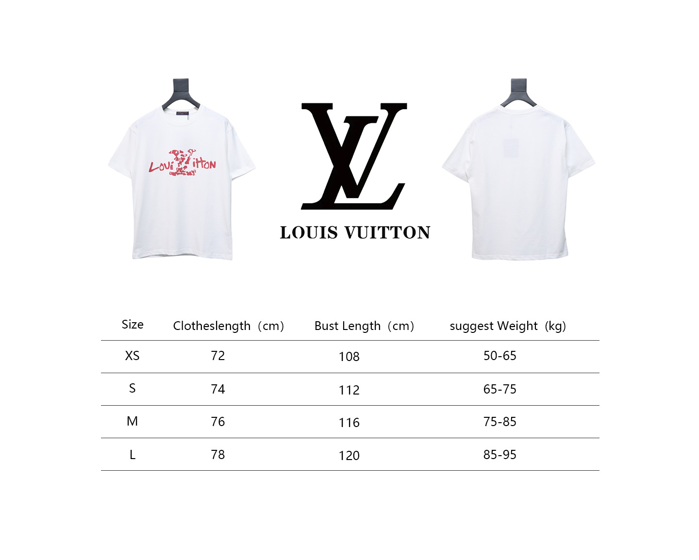 Louis Vuitton LV 25SS damaged letter short-sleeved T-shirt White