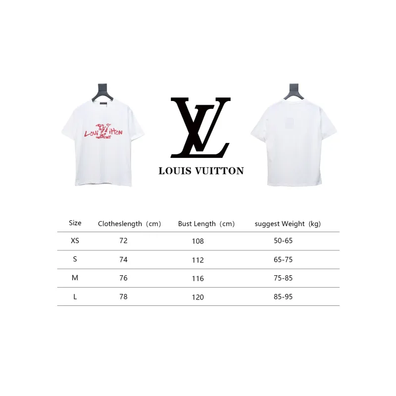 Louis Vuitton LV 25SS damaged letter short-sleeved T-shirt White