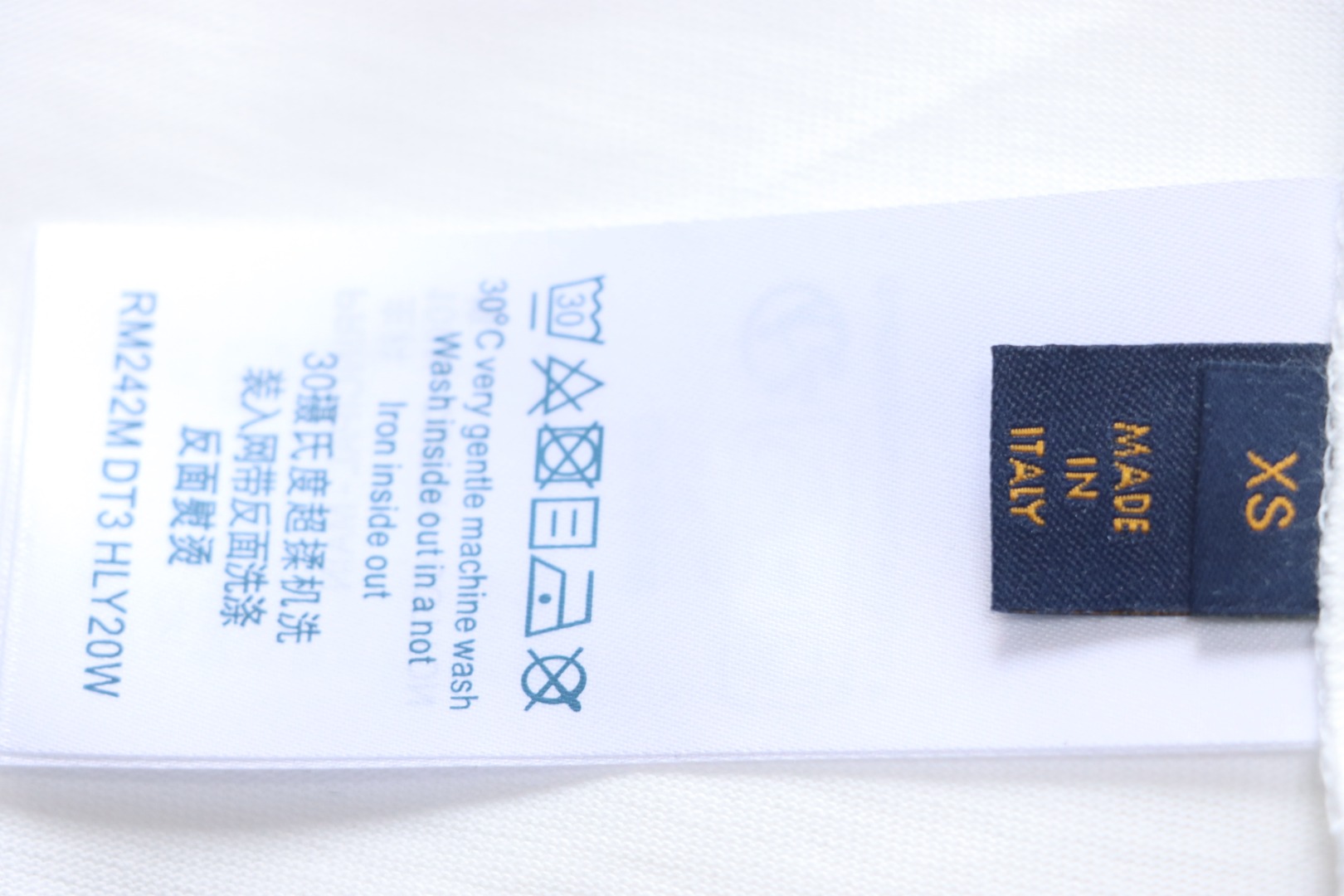 Louis Vuitton LV 25SS damaged letter short-sleeved T-shirt White