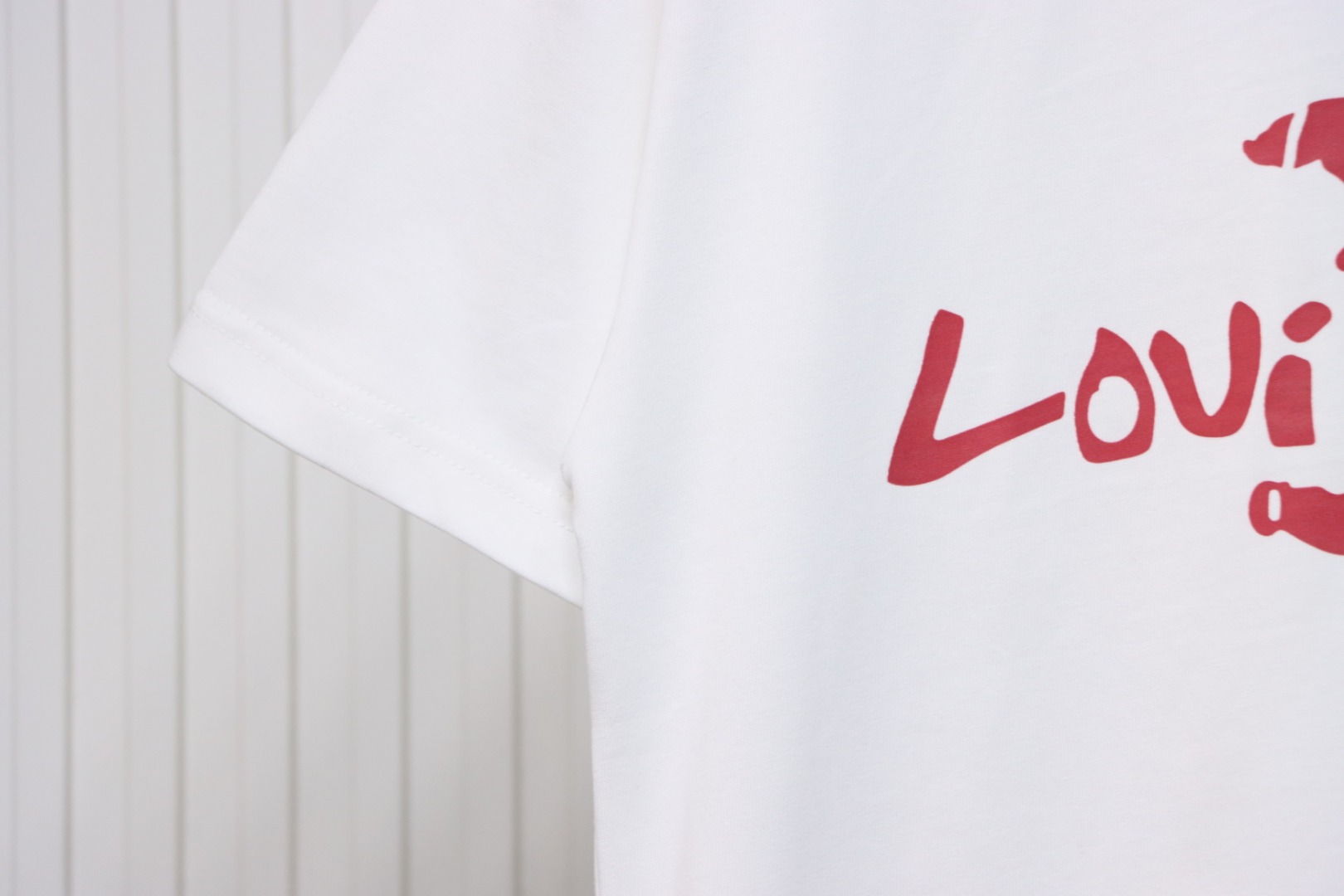 Louis Vuitton LV 25SS damaged letter short-sleeved T-shirt White