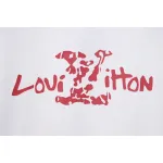 Louis Vuitton LV 25SS damaged letter short-sleeved T-shirt White