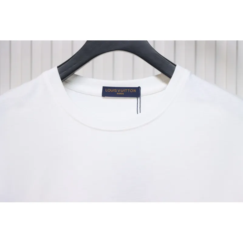 Louis Vuitton LV 25SS damaged letter short-sleeved T-shirt White