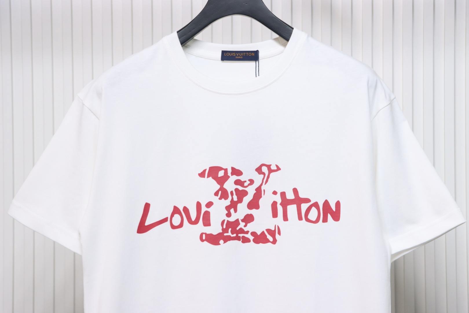 Louis Vuitton LV 25SS damaged letter short-sleeved T-shirt White
