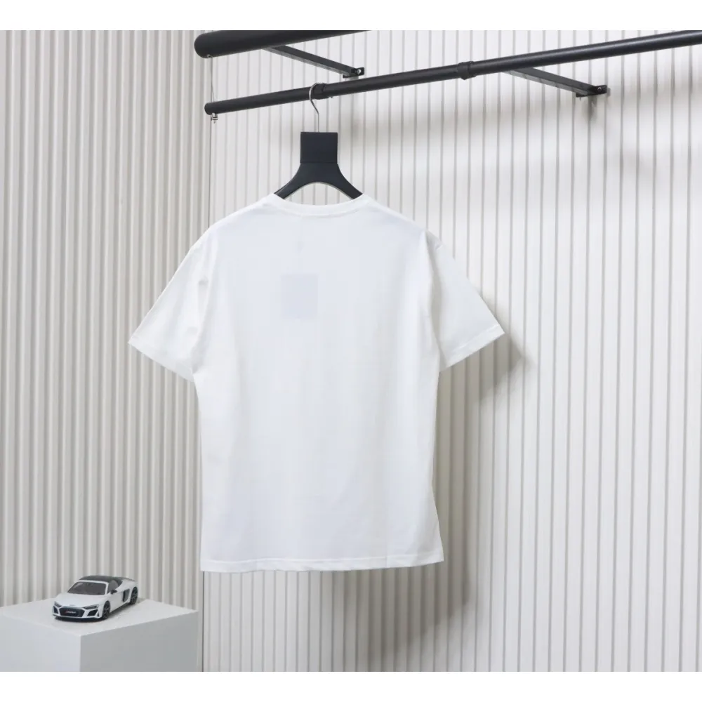 Louis Vuitton LV 25SS damaged letter short-sleeved T-shirt White