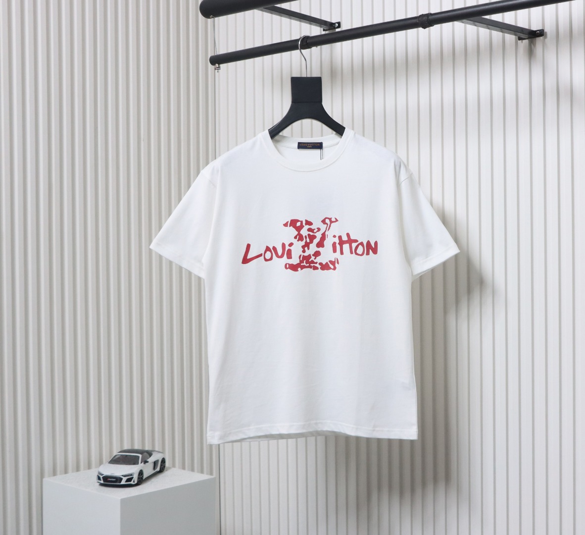 Louis Vuitton LV 25SS damaged letter short-sleeved T-shirt White