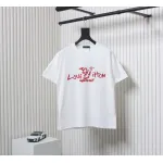 Louis Vuitton LV 25SS damaged letter short-sleeved T-shirt White