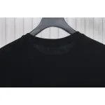 Louis Vuitton LV 25SS flocked logo short-sleeved T-shirt black