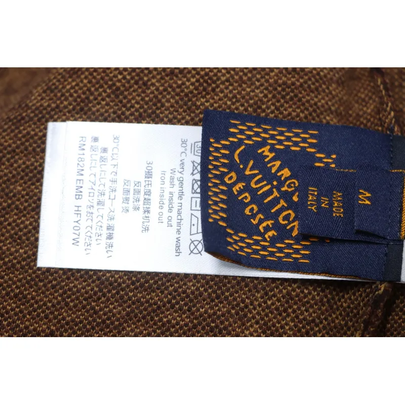 Louis Vuitton LV 25ss New Pharrell Chessboard Short Sleeve T-Shirt Brown