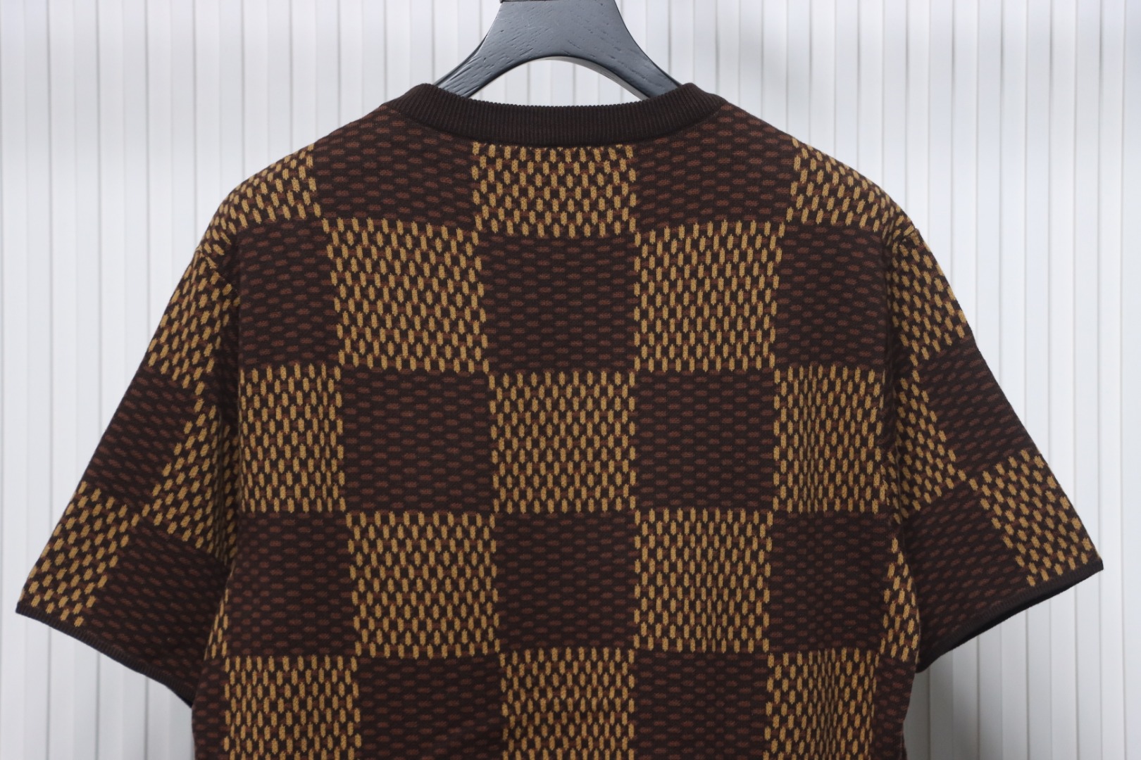 Louis Vuitton LV 25ss New Pharrell Chessboard Short Sleeve T-Shirt Brown