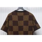Louis Vuitton LV 25ss New Pharrell Chessboard Short Sleeve T-Shirt Brown