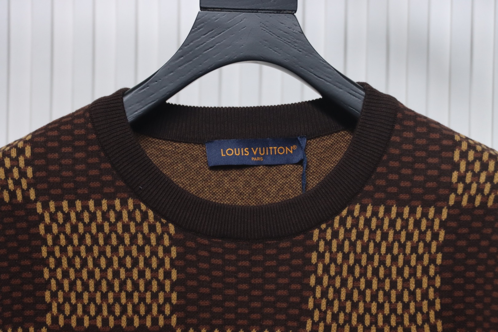 Louis Vuitton LV 25ss New Pharrell Chessboard Short Sleeve T-Shirt Brown