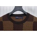 Louis Vuitton LV 25ss New Pharrell Chessboard Short Sleeve T-Shirt Brown