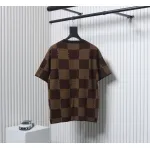 Louis Vuitton LV 25ss New Pharrell Chessboard Short Sleeve T-Shirt Brown