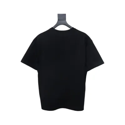 Louis Vuitton LV 25SS Pink Letters Short Sleeve T-Shirt black 02