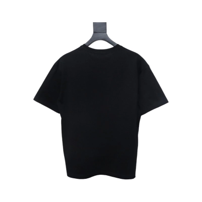 Louis Vuitton LV 25SS Pink Letters Short Sleeve T-Shirt black 02