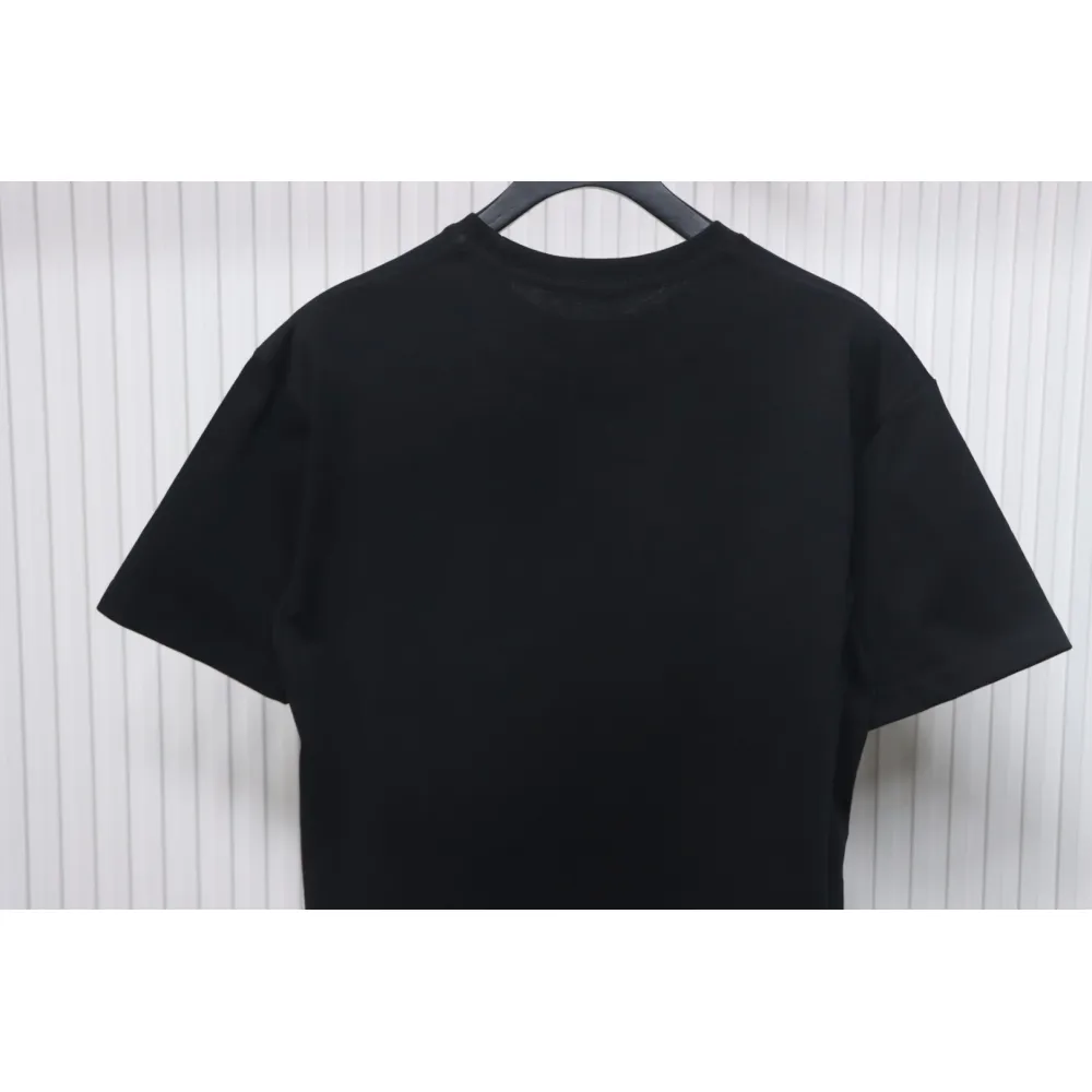Louis Vuitton LV 25SS Pink Letters Short Sleeve T-Shirt black