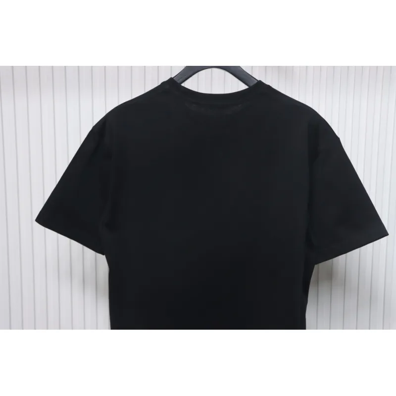 Louis Vuitton LV 25SS Pink Letters Short Sleeve T-Shirt black