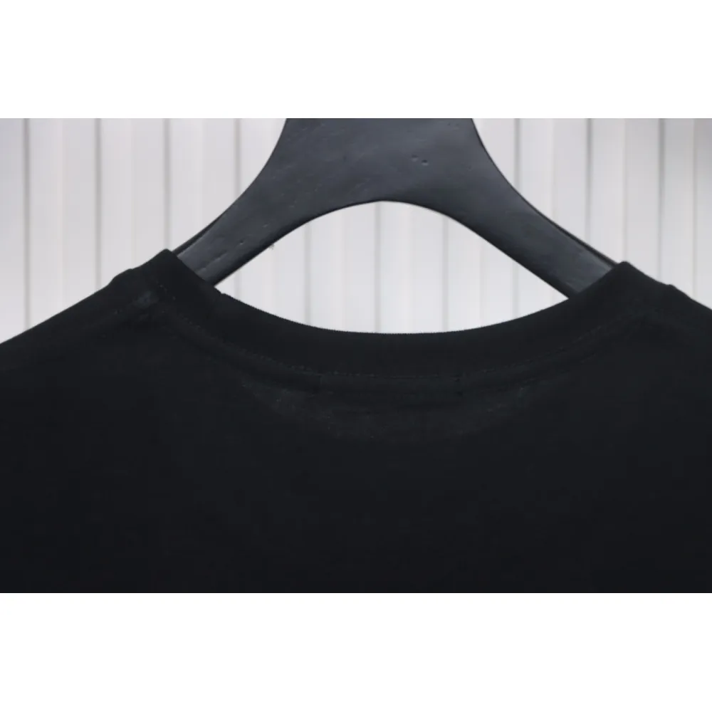 Louis Vuitton LV 25SS Pink Letters Short Sleeve T-Shirt black