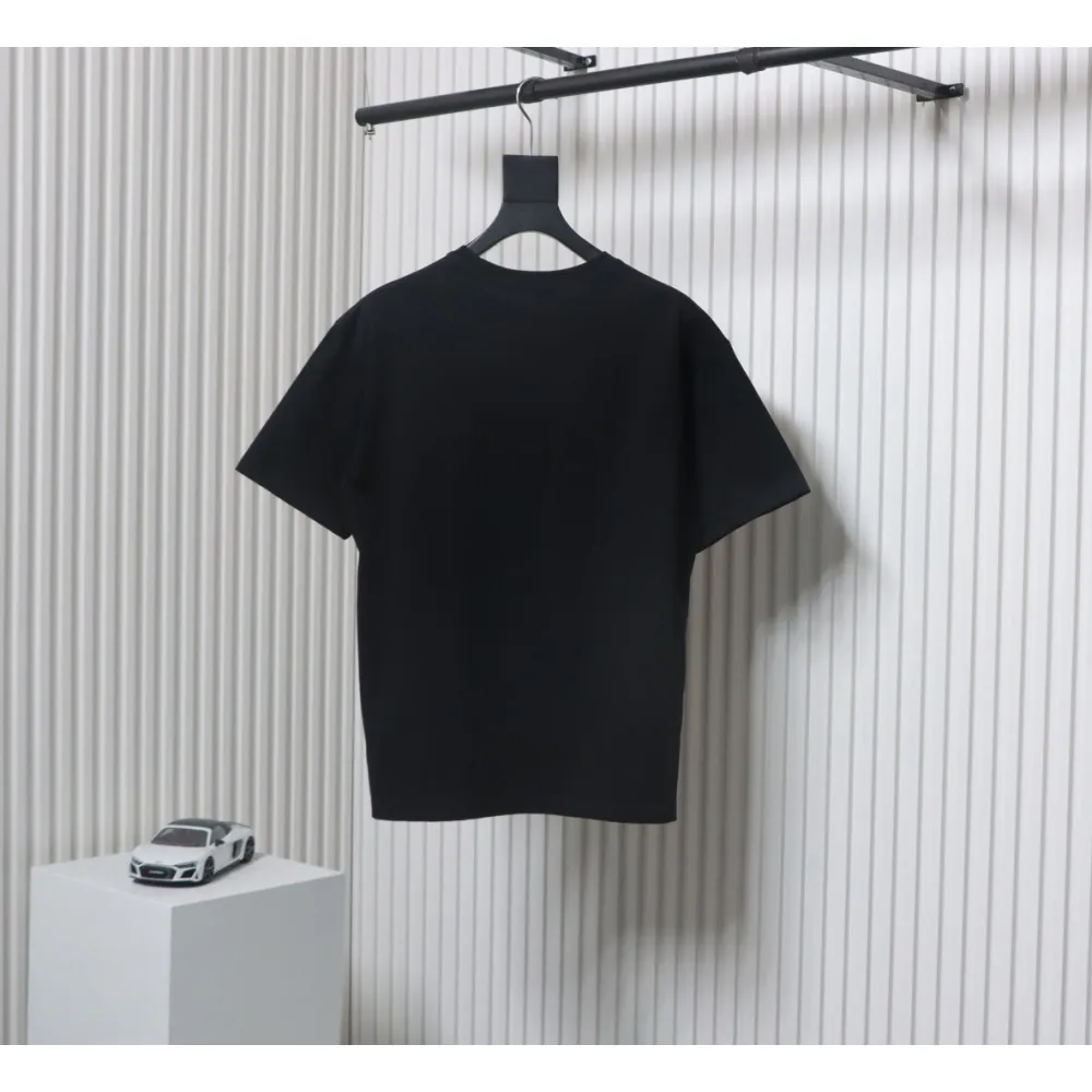 Louis Vuitton LV 25SS Pink Letters Short Sleeve T-Shirt black