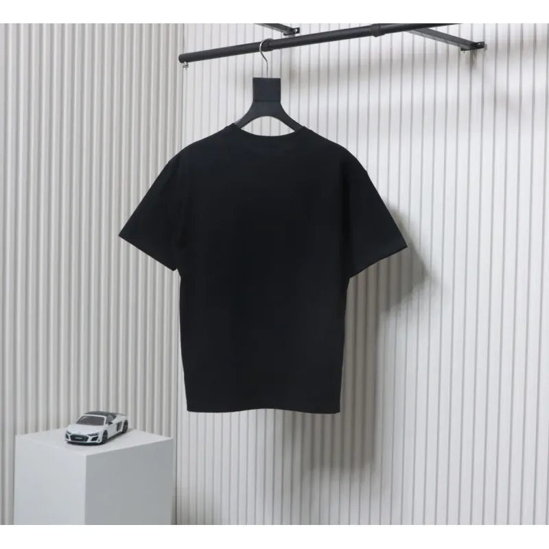 Louis Vuitton LV 25SS Pink Letters Short Sleeve T-Shirt black