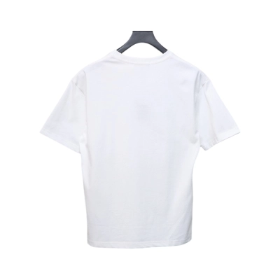 Louis Vuitton LV 25SS Pink Letters Short Sleeve T-Shirt White 02