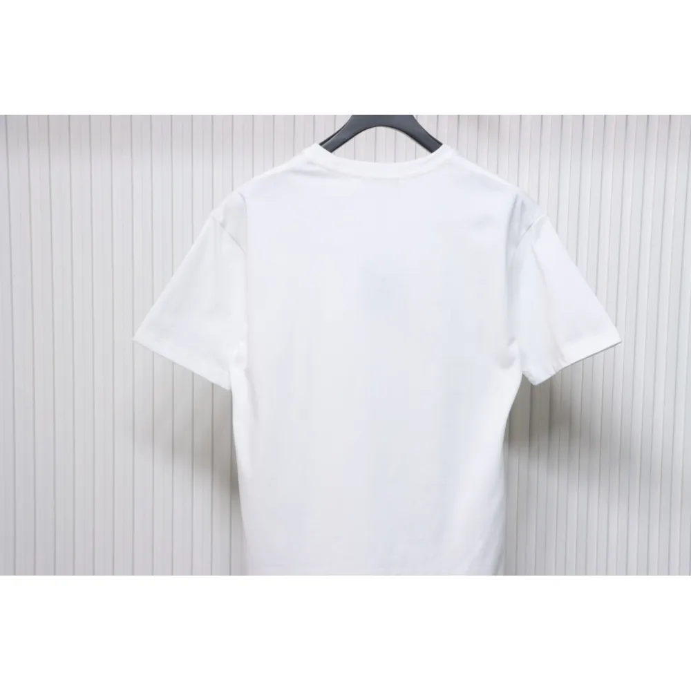 Louis Vuitton LV 25SS Pink Letters Short Sleeve T-Shirt White