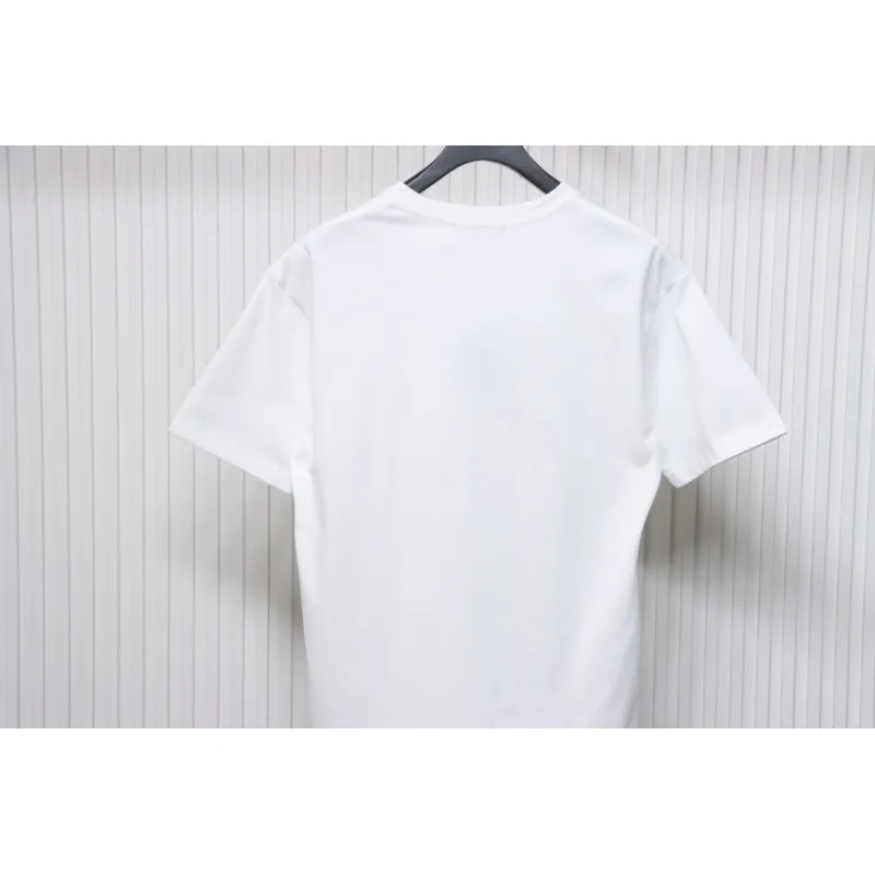 Louis Vuitton LV 25SS Pink Letters Short Sleeve T-Shirt White