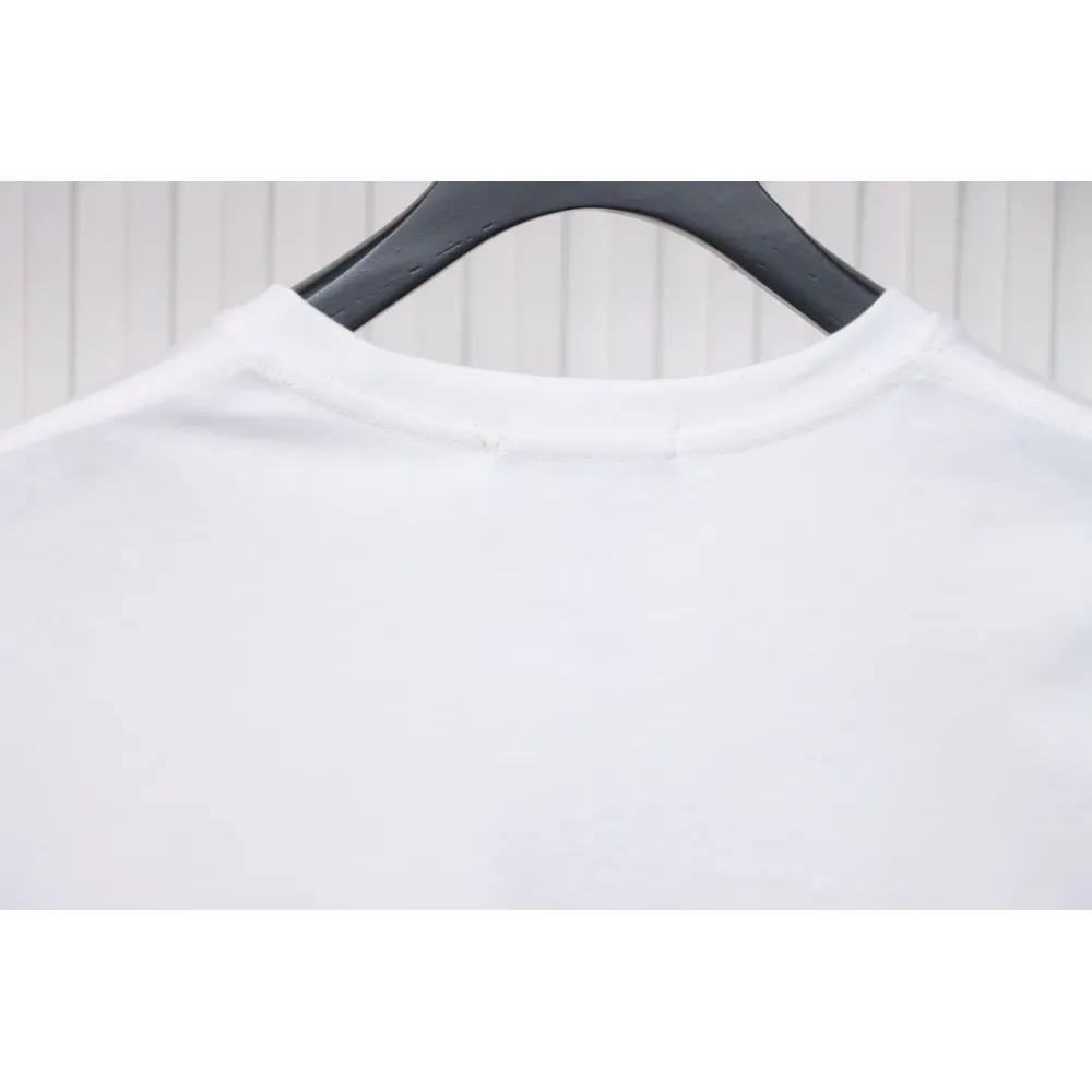 Louis Vuitton LV 25SS Pink Letters Short Sleeve T-Shirt White