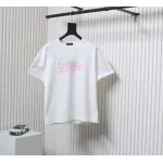 Louis Vuitton LV 25SS Pink Letters Short Sleeve T-Shirt White